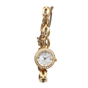 4℃ 腕時計 ウォッチ ソーラー シェル文字盤 ロゴ ゴールド色 GY18 /MQ