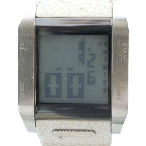 腕時計 ウォッチ クォーツ デジタル シルバーカラー 銀色 ロゴ DZ-7088 /MQ GY18