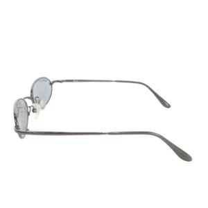 Ray-Ban サングラス メタルフレーム オーバル ロゴ 49 19 130 ガンメタ ブルーカラーレンズ RB3150