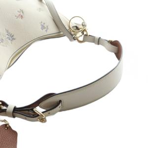 COACH トートバッグ ショルダーバッグ 2WAY ロゴ PVC レザー 総柄 花柄 白 ホワイト 72492 GY18