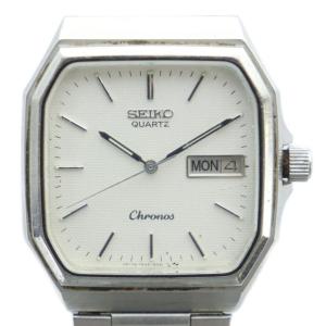 ジャンク品 クロノス 7433-5010 腕時計 ウォッチ クォーツ カレンダー付き シルバー色 GY18