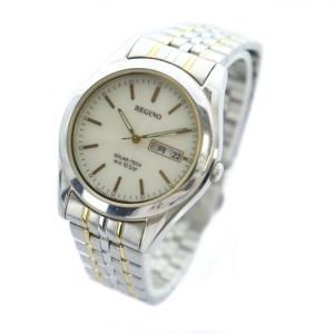 CITIZEN REGUNO レグノ 腕時計 ソーラー ウォッチ シルバーカラー 銀色 デイデイト カレンダー付き E101-K005299