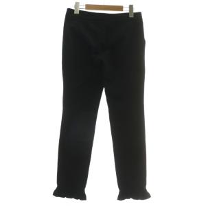 GUCCI パンツ スラックス 裾フリル 36 S 黒 ブラック /XZ GY17