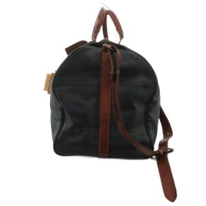 POLO RALPH LAUREN ボストンバッグ ブラックウォッチ PVC ロゴ 緑 グリーン /JS GY18