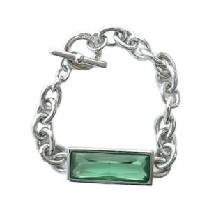 ブレスレット アクセサリー ペンダント ロゴ シルバー色 GY11 /MQ