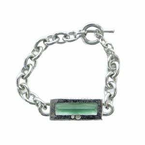 SWAROVSKI ブレスレット アクセサリー ペンダント ロゴ シルバー色 GY11 /MQ