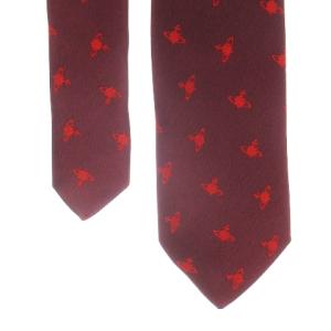 Vivienne Westwood ネクタイ シルク オーブロゴ レッド