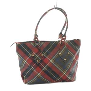 Vivienne Westwood トートバッグ チェック柄 レッド