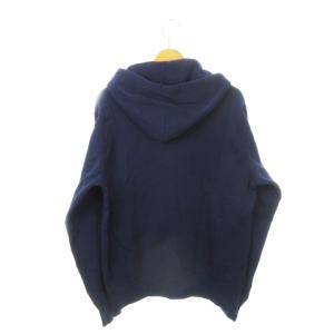 EDWIN ジップアップパーカー ジャケット 裏起毛 無地 M 紺 ネイビー /AH23 GY18