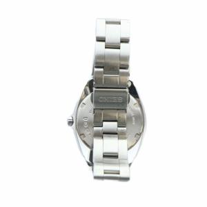 SEIKO ジャンク品 8F32-005A 腕時計 ウォッチ クォーツ 黒文字盤 カレンダー付き シルバー色 GY18