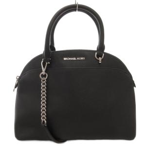 ハンドバッグ チェーンショルダー 2WAY ロゴ 黒 ブラック /AE GY18