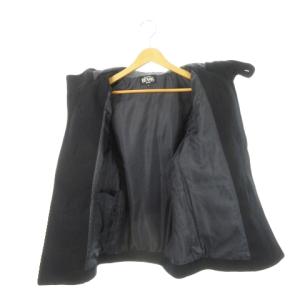 BEAMS ダッフルコート ショート丈 ウール S 黒 ブラック /AH8 GY18