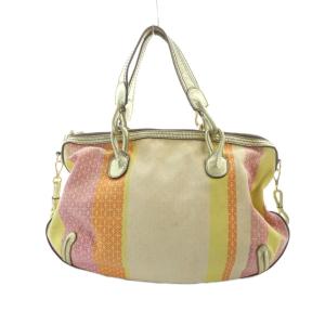 LOEWE ボストンバッグ 2WAY アナグラム マルチカラー
