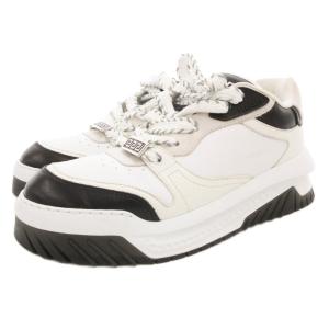VERSACE Odissea ローカットスニーカー 42 ホワイト ブラック