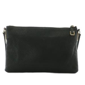 COACH ショルダーバッグ ポシェット レザー ロゴ ゴールド金具 黒 ブラック /XZ GY18