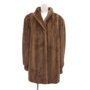 銀サガ ファーコート ミンク 13 ブラウン