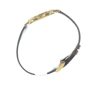 GUCCI ジャンク品 3000M 腕時計 ウォッチ クォーツ ローマン レザーベルト ロゴ ゴールド色 GY18