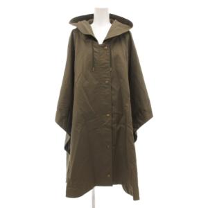 ENGLAND ポンチョ コート ノバチェック M カーキ