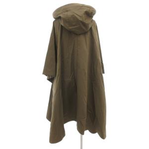 BURBERRY LONDON ENGLAND ポンチョ コート ノバチェック M カーキ