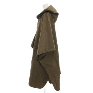 BURBERRY LONDON ENGLAND ポンチョ コート ノバチェック M カーキ