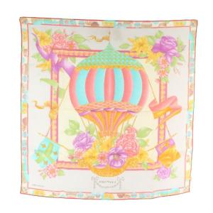 LEONARD スカーフ ハンカチ 大判 気球 花柄 ロゴ 総柄 マルチカラー /XZ GY18