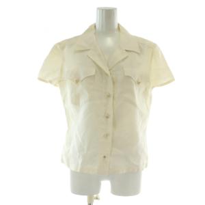 ブラウス リネン ココマーク 40 ホワイト