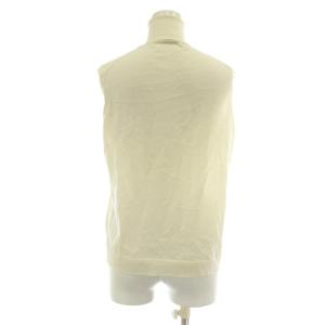 HERMES マルジェラ期 ニット セーター カシミヤ シルク混 ノースリーブ タートルネック SM ホワイト