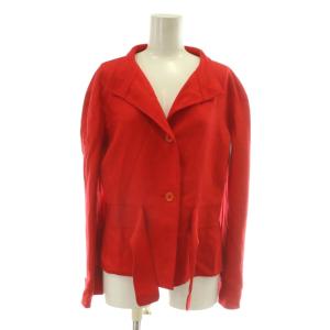 BOUTIQUE ヴィンテージ ジャケット ウール シルク混 ハイネック 8 M 赤 レッド /XZ GY18