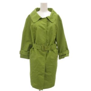 トレンチコート イタリア製 42 ライトグリーン