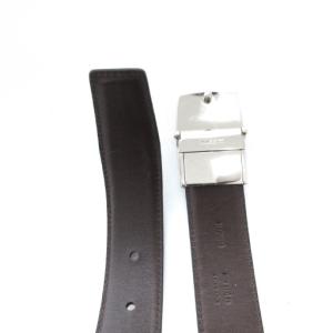 COACH ベルト レザー ロゴ バックル 42 111.5cm 黒 ブラック 茶 ブラウン 64889 /JS GY18