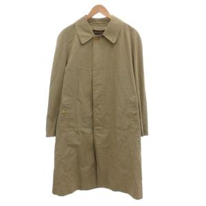 ヴィンテージ ステンカラーコート 裏地ノバチェック ベージュ