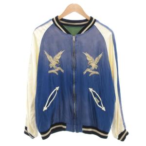 TRADE MARK GOLD スカジャン リバーシブル 刺繍 L