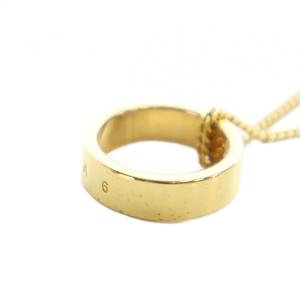 ネックレス アクセサリー ペンダント ロゴ リング ゴールド色 GY17 /MQ