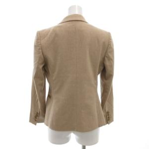 Max Mara 白タグ テーラードジャケット ブレザー 1B 総裏地 ノーベント カシミア混 36 ベージュ  /GV