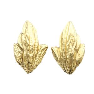 イヤリング アクセサリー 両耳用 クリップ式 ロゴ ゴールド色 GY17 /MQ