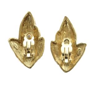 YVES SAINT LAURENT イヤリング アクセサリー 両耳用 クリップ式 ロゴ ゴールド色 GY17 /MQ