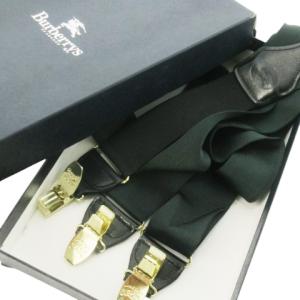 サスペンダー ナイロン レザー グリーン