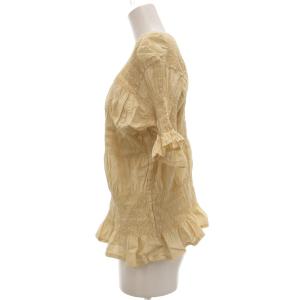 me ISSEY MIYAKE SHRINK STRIPE ブラウス