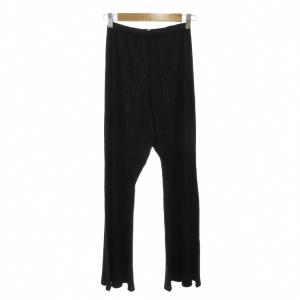 イッセイミヤケ イージーパンツ スラックス フレア プリーツ 3 黒 ブラック /AE GY17