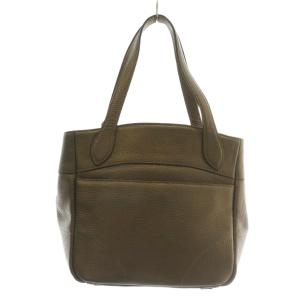 A.D.M.J. ハンドバッグ トート レザー ロゴ ターンロック ゴールド金具 茶色 ブラウン /XZ GY11