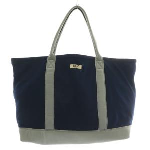 トートバッグ ハンド オープントップ ロゴ グレー 紺 ネイビー /XZ GY18