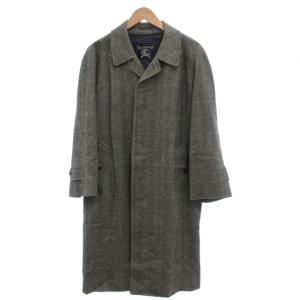 ヴィンテージ ステンカラーコート ヘリンボーン グレー