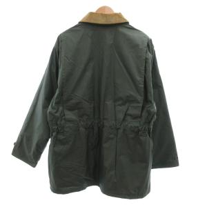 HUNTING WORLD オイルドジャケット ミリタリー ジップアップ 97cm 38 カーキ /JS GY42