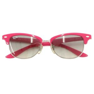 サングラス アイウェア 度無し ハーフリム ロゴ RB4132 ピンク /AE GY18