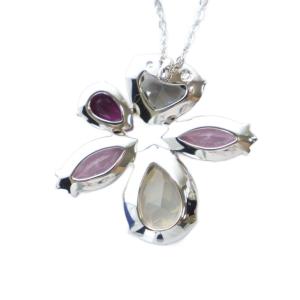 SWAROVSKI Heritage フラワー ペンダント ネックレス アクセサリー 花 クリスタル シルバーカラー 銀色