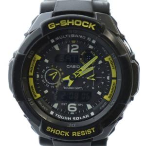 GW-3500B 腕時計 ウォッチ 黒 ブラック 電波ソーラー タフムーブメント ショックレジスト ロゴ