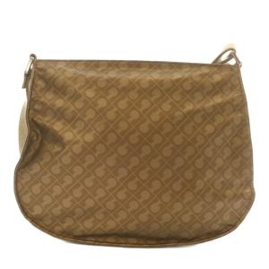 GHERARDINI ソフティ ショルダーバッグ ナイロン ロゴ 総柄 茶色 ブラウン /XZ GY18