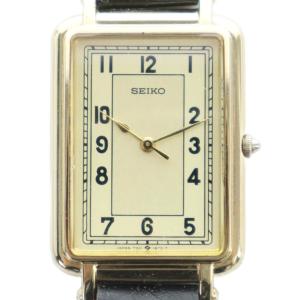 7321-603A 腕時計 ウォッチ クォーツ レザーベルト ロゴ スクエア ゴールド色 GY18 /MQ