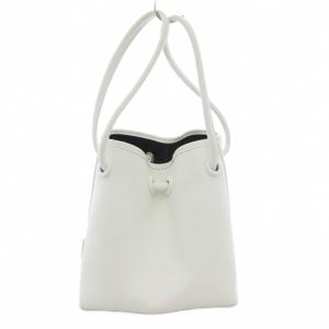 VASIC タグ付き BOND MINI ボンド ミニ 2WAY ハンドバッグ ショルダーバッグ 巾着 レザー 白