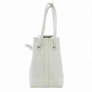VASIC タグ付き BOND MINI ボンド ミニ 2WAY ハンドバッグ ショルダーバッグ 巾着 レザー 白